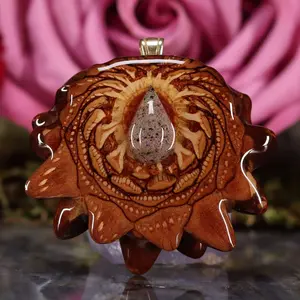 Black Opal Pinecone Pendant