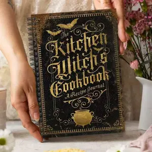 Magical Themed Recipe Booklet, Retro Gothic & Witches Design, Perfect Gift for Enthusiasts, Unique Cooking Companion, Culinary Companion