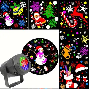 Multi-Functional led Christmas Projector Lights for Xmas – Snowflakes and Rotating Patterns, USB-Powered rechargeable, Indoor or Outdoor Holiday Decoration for Home, Party, Wedding, Stage Lighting