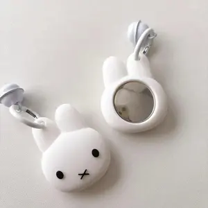 Cute Rabbit AirTag Case, Cartoon Anti-Lost Protective Cover, Portable Tracker Holder, Pet Positioning Accessory, Cute Keychain Pendant for Daily Use
