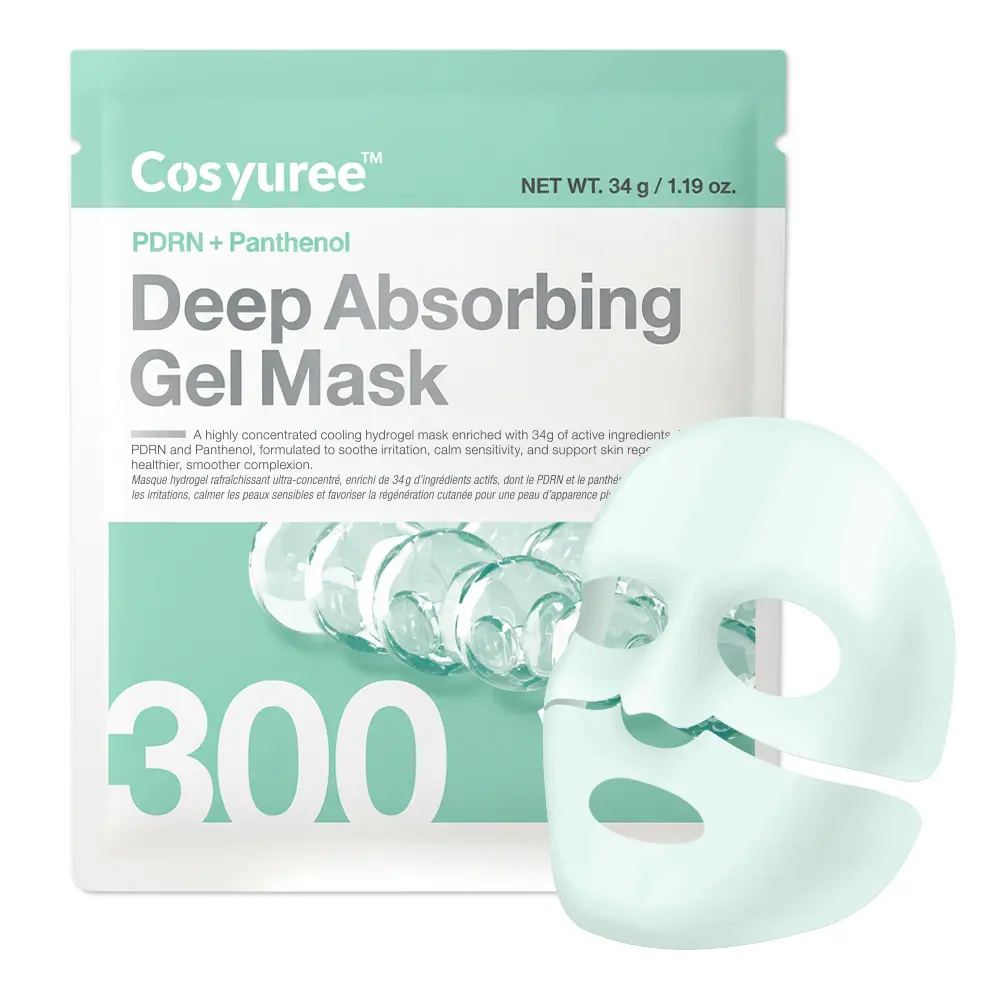 [Cosyuree] #1 Emerging K-beauty brand PDRN + Panthenol Deep Absorbing Gel Mask for Redness Relief and Skin Regeneration Overnight Hydrogel Mask