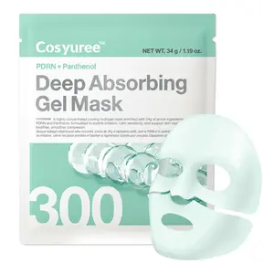[Cosyuree] #1 Emerging K-beauty brand PDRN + Panthenol Deep Absorbing Gel Mask for Redness Relief and Skin Regeneration Overnight Hydrogel Mask