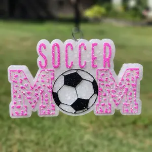 Soccer Mom Leopard Print Scented Car Freshie