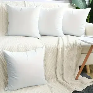4PCS Modern Square Cushion Set, Soft Comfortable Pillow Covers, Ideal Home Decor for Bedroom & Living Room, No Inserts Included