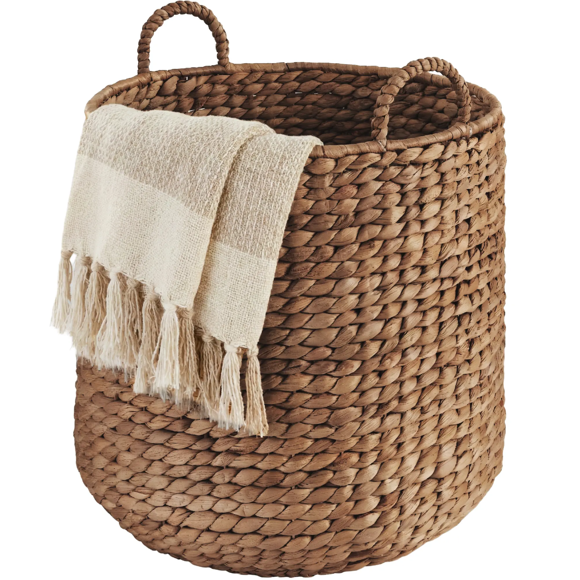 Best Choice Products Round Storage Basket w/ Handles, Handwoven Water Hyacinth, Storage Organizer Tote Best Choice Products Round Storage Basket w/ Handles, Handwoven Water Hyacinth, Storage Organizer Tote