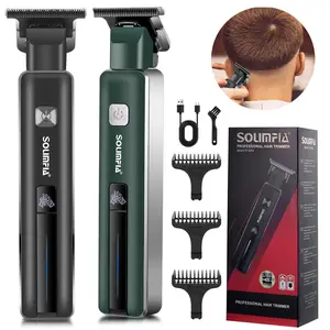 Portable Hair Trimmer, 1 Count Rechargeable Electric Hair Clipper with Guide Comb & Charging Cable & Cleaning Brush, Professional Hair Trimmers for Men