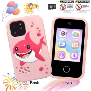 2.8 Inch HD Kids Toy Smartphone with Dual Cameras, Phone with Games Clock Flashlight, Perfect Gift for Ages 3-12 with Gift Box Packaging