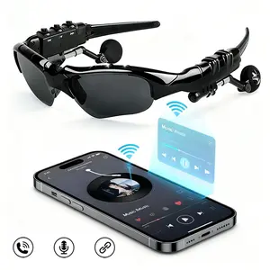 Valentine‘s Day Gift, Smart Bluetooth Multifunctional Audio Sunglasses with Open-Ear Speakers & Mic, UV400 Polarized Sport Eyewear for Men & Women, Supports Hands-Free Calls & Music, Ideal for Running, Cycling, Driving and Hiking