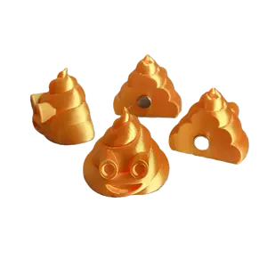 Znet3D Poop Emoji Fridge Magnet - Pack of 4 - Add a Touch of Humor to Your Kitchen!