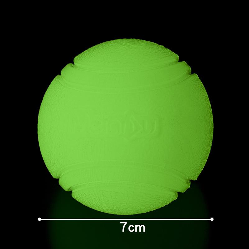 Dogs Training Interactively Educational Toy Flashing Elastics Ball Glowing for Teething Puppies and Active Bright Glowing