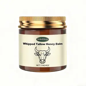 Organic Grass-Fed Beef Tallow Balm with Raw Honey - Handmade All-Natural Moisturizer for Soft, Smooth daily moisture