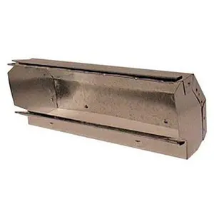 Made in USA 90° Bend Galvanized Duct Shortway Stack Elbow - 3-1/4" ID, 12" Long, Standard Gage, Part Number 10503120