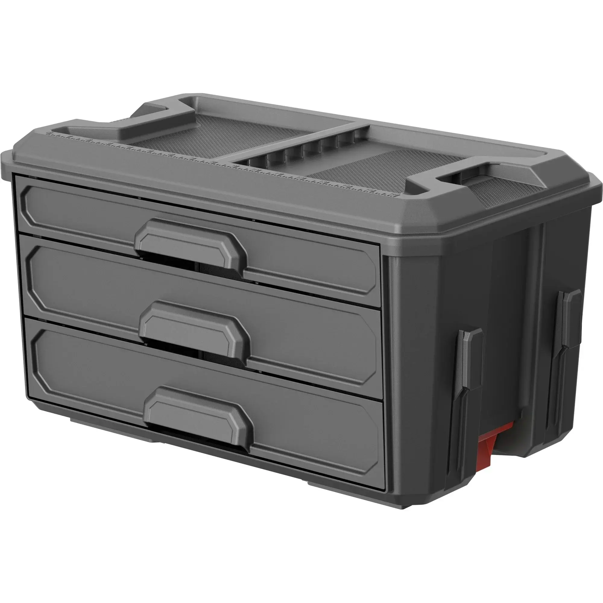 Hyper Tough Hyper Stack 3-Drawer Tool Storage Box, Black