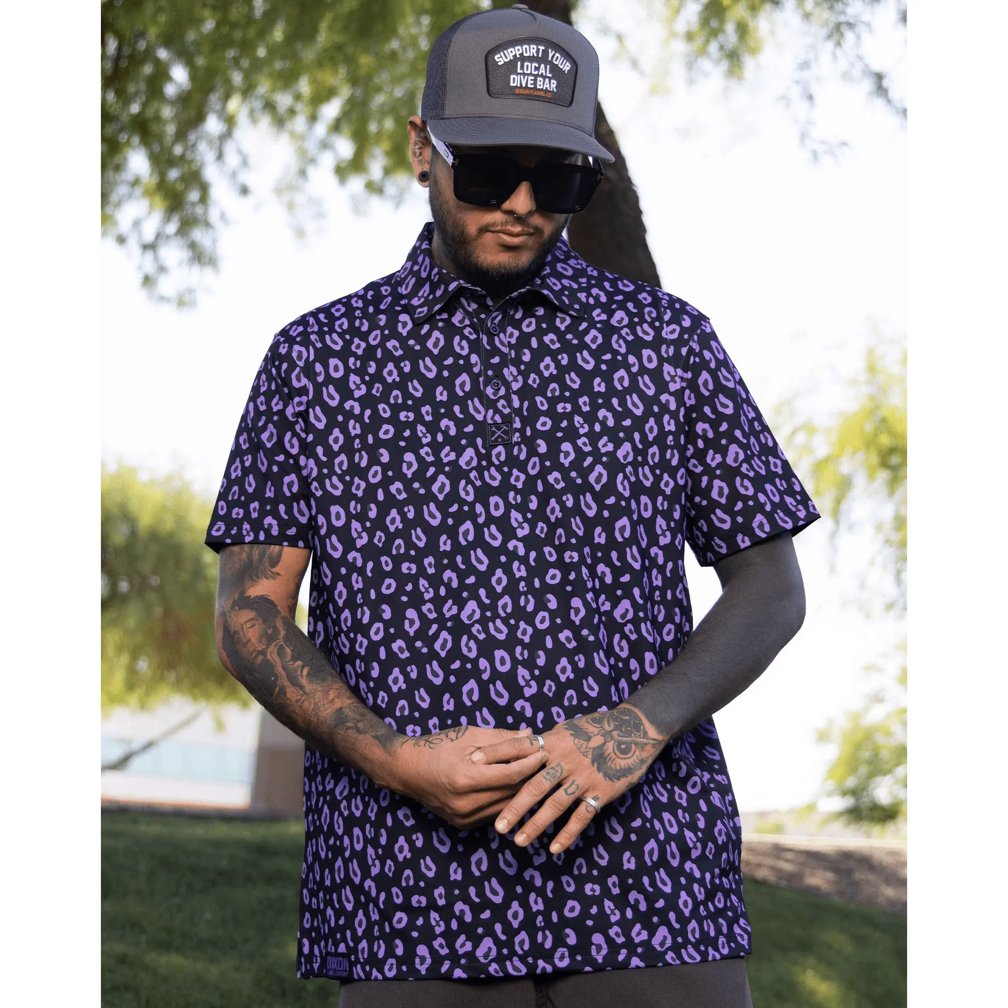 Cougar Hunter Party Polo - Purple