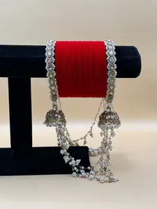 Classic Velvet Jhumka Bangle Set