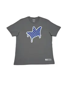 Bandit - BG by Mad King Clothing - 100% Pima Cotton Premium Shirt with Iconic Dripping Crown Graphic & Bandana Print for All-Day Wear