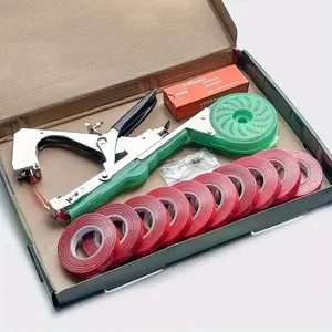Plant Tying Machine Set, Heavy Duty Plant Tape Gun for Climbing Plants, Vine Tying Machine with 10 Rolls Tape, Spare Blades and Springs, Garden Supplies