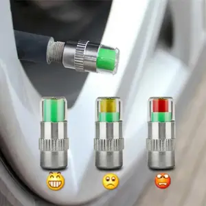 Car Tire Pressure Indicator, Tire Pressure Gauge Indicator, Alert Monitoring Valve Cap Sensor, External Valve Detection Tool, Automotive Maintenance Tools