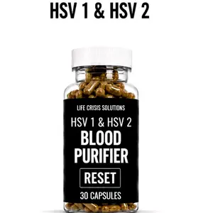 HSV 1 & HSV 2  100 % NATURAL  HANDMADE ORGANIC  HERBAL  BLOOD PURIFER CAPSULES