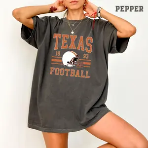 Texas Football Comfort Colors T-Shirt, Trendy Texas Football Fan Shirt, Game Day Shirt