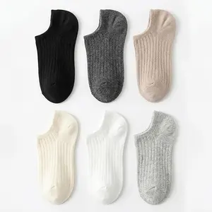 6 Pairs Ribbed Ankle Socks for Men & Women, Breathable Cotton Low Cut Socks, Soft Comfortable Casual Daily Wear No Show Socks Pack