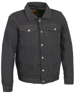 Milwaukee Leather Men's Performance Traditional Denim Jacket 3X And 4X - Blk