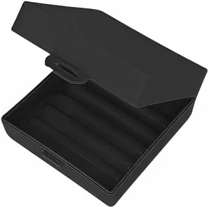 Soap Container, Square Bar Soap Holder Fit Dr Squatch Soap, Travel Soap Case (Black)