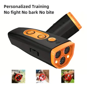 【Fast Shipping】Professional Dog Ultrasonic Bark Stopper with Three Emitters & Strobe Light, Long Range Control, Humane Training, Portable & Easy to Use, Ideal for Home & Travel Tools Supplies dog whistle for dog
