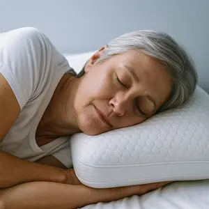Sleeponica Anatomical Spring-Powered Pillow for Side Sleepers High Profile 45 Independent Springs Hypoallergenic Breathable Bouncy Cool All Night Support 26"x20"8"