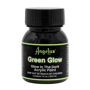 Angelus Glow In The Dark Acrylic Paint - Green Glow, For DIY Halloween Decorations, DIY Glow In The Dark Costumes, Glow In The Dark Paint