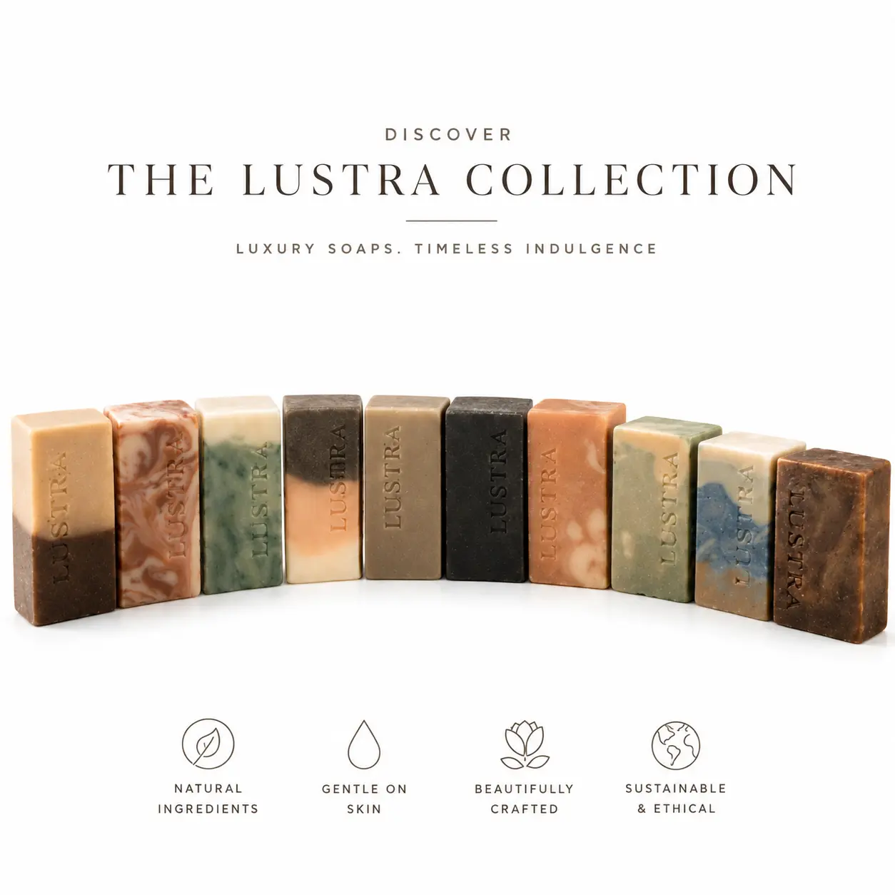 Discovery Box Soap Collection - 10 Bar Collection - 1lb of soap -Great for Travel, Guest Bathroom, Dorm Rooms, Powder Rooms