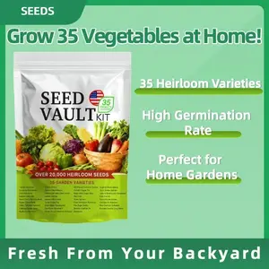 Premium 35-Variety Vegetable Garden Kit – Diverse Seeds for Healthy Homegrown Produce – Seeds Only