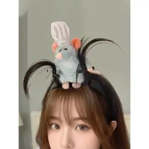 Women's Cute Cartoon Mouse Plush Headband | Fun Holiday & Party Festive Headwear