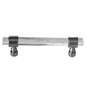 Crystal Bubble - 5" Chrome Cabinet Pull
