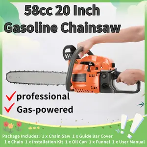 Coanehv 58cc 20 Inch Chainsaw Gas Power Chainsaw Gas Chain Saw High Power Mulifunction Wood Chainsaw for Trees Wood Farm Garden Ranch Metal