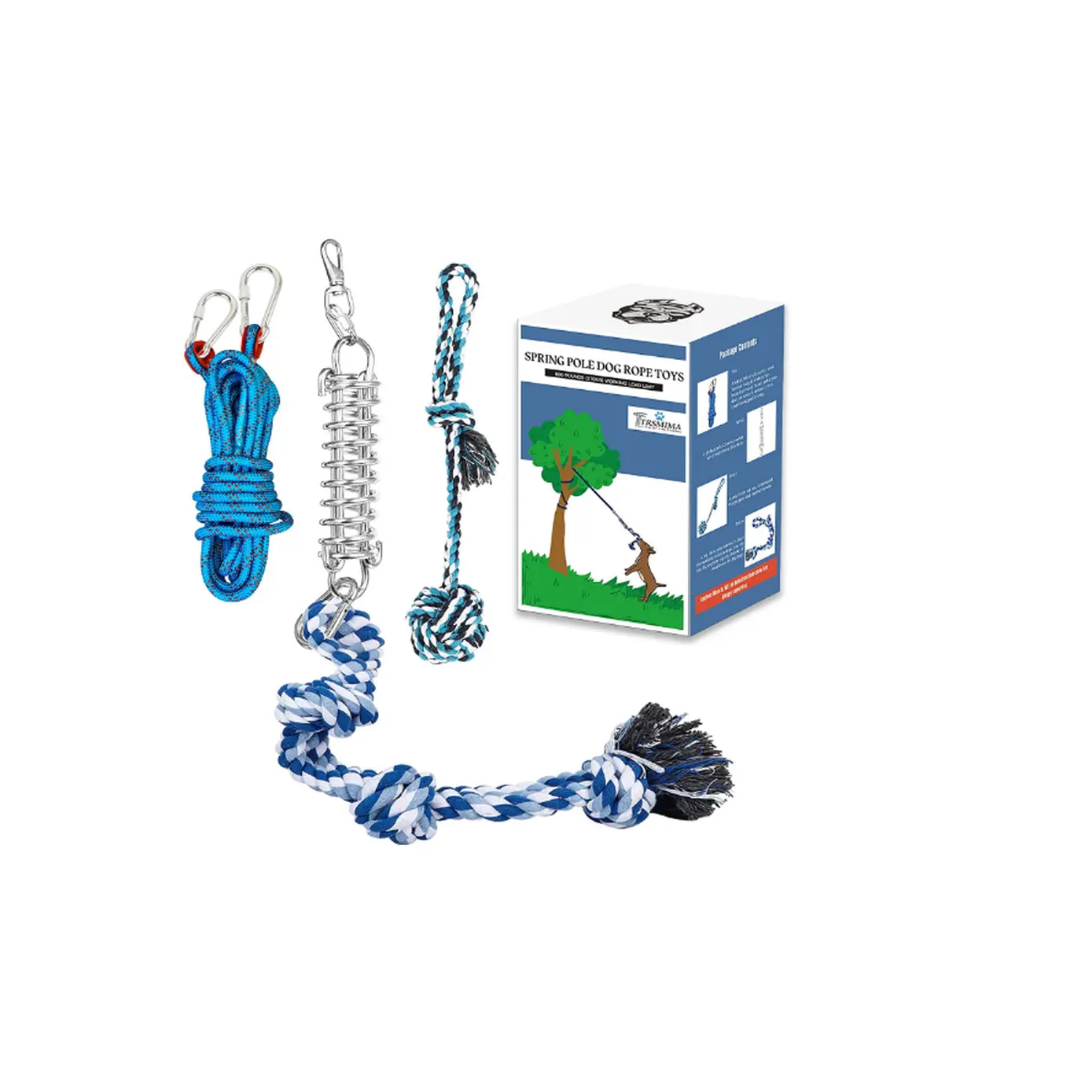 Heavy Duty Spring Pole for American Bullies – Strength & Tug Training System