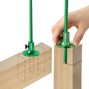 Wood Marking Tool with British/millimeter/Inches Scale, Adjustable Woodworking Marking and Marking Tool, Wheel Marking Gauge - Carpenter's Marking Tool - Parallel Line Drawing Tenon Hole Measuring Tool