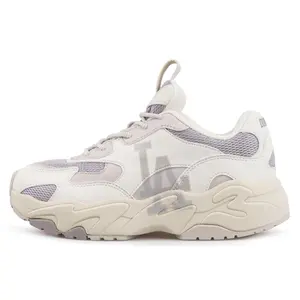 MLB Chunky Sole Los Angeles Dodgers Retro Casual Low-Top Dad Sneakers - Cushioned, Slip-Resistant, Height-Increasing Shoes for Men and Women