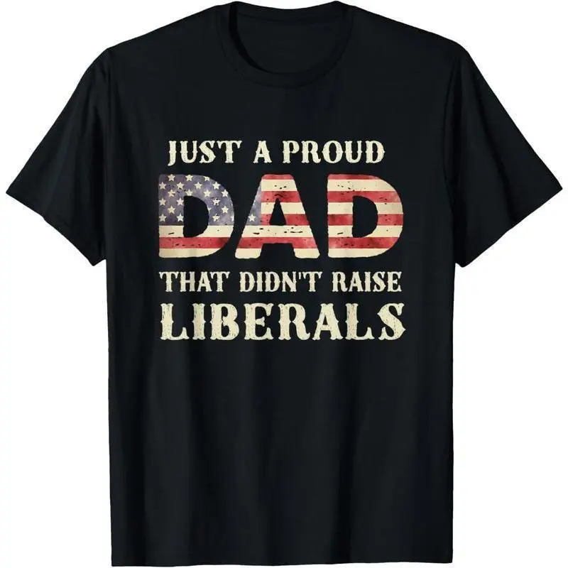 Men's Casual 'Proud Dad' Graphic Tshirt, Loose Fit Cotton Blend Streetwear, Simple Round Neck Fashion Top for Father's Day, Casual Fit, Polyester Blend, Elastic Fabric, Short Sleeve, Clothes