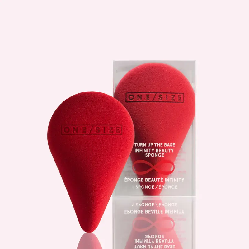Turn Up the Base Infinity Beauty Sponge - Antibacterial, Ergonomic, Latex-Free Sponge | Smooth Product Application for All Makeup Formulas