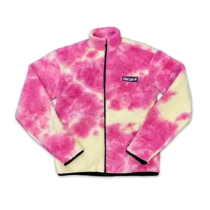 Sinclair Fleece Full Zip Cozy Pink Tie Dye
