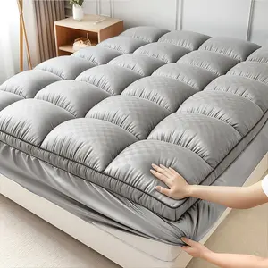 【New Year Deal】Cooling Mattress Topper, Extra Thick, Plush Quilted Pad with 8-21 Inch Deep Pockets, Overfilled with Breathable Polyester, Mattress Protector- Machine Washable 1000GSM