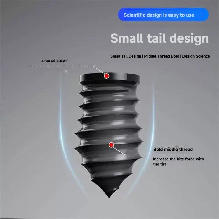 60PCS Tire Repair Screw Plugs Kit – Self-Tapping Rubber Nails for Tubeless Tires, Emergency Fix for Car Truck Motorcycle