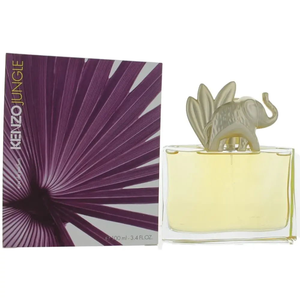 Kenzo Jungle L'Elephant by Kenzo, 3.4 oz EDP Spray for Women, Spicy, Citrus Mandarin Women's Fragrance, 3.4 Fl Oz, Signature Scent, Female Wear, Vanilla Base, Floral