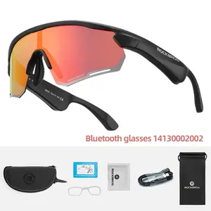 ROCKBROS Cycling Glasses Wireless Bluetooth 5.2 Polarized Sunglasses Headset Telephone Driving MP3 Riding Eyewear UV400 Goggles