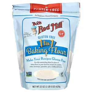 Bob's Red Mill 1 to 1 Baking Flour, Gluten Free, 22 oz (624 g)