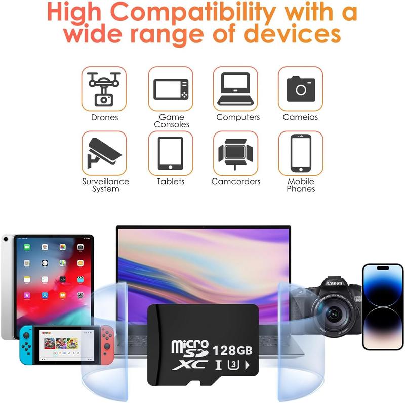 NoahTec 64/128GB micro SD Card, Micro SD Card for Speaker, Camera, Tablet, Smartphone Storage Accessories