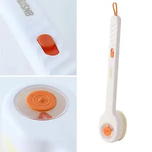Liquid-Filled Soft Brush Set, Three Colors Available, Long Handle Design, Includes Back Scrubber Tool, Ideal for Bathing Use