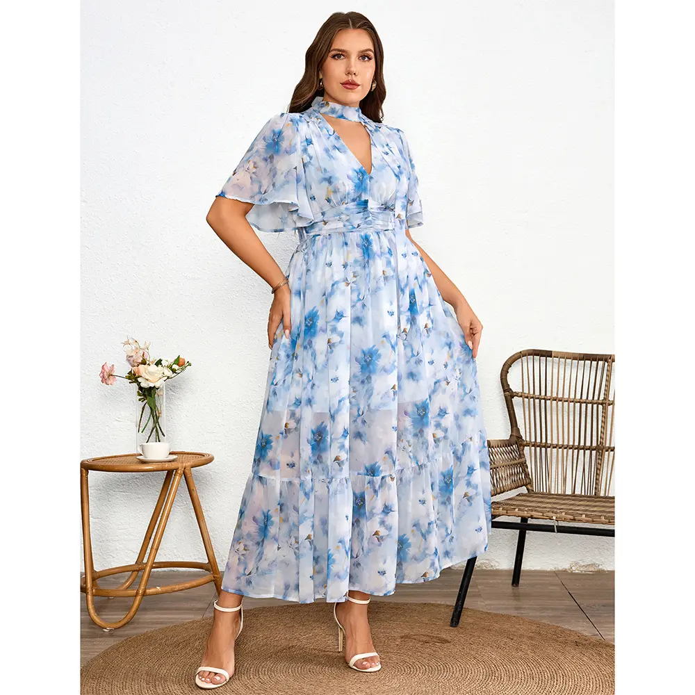 plus size boho dresses 2025 Bsdjilfg Plus Size Boho Dresses for Women Summer 2025 Maxi Nightgown Dress Ruched Pleated Flowy Swing Button Down Shirt Dress ,Sizes S-5xl, Women's,