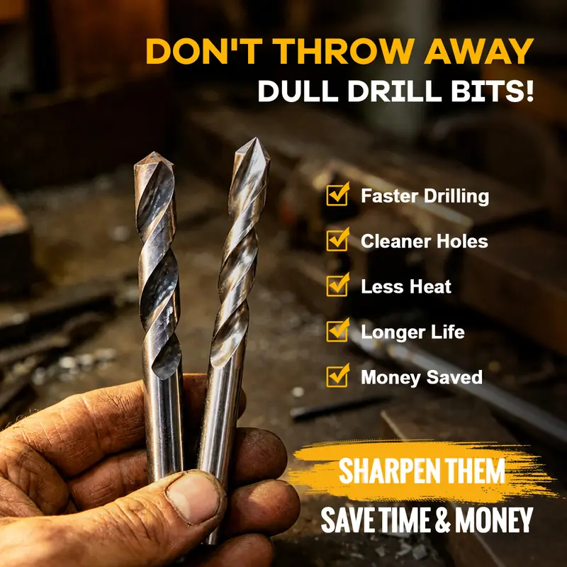 Electric Drill Bit Sharpener, 95W Drill Grinding Machine for 3mm-13mm HSS & Carbon Steel Drill Bits, Automatic Drill Bit Sharpening Tool with Precise Angle Control for Home DIY, Workshop & Professional Use Electric Drill Bit Sharpener, 95W Drill Grinding Machine for 3mm-13mm HSS & Carbon Steel Drill Bits, Automatic Drill Bit Sharpening Tool with Precise Angle Control for Home DIY, Workshop & Professional Use